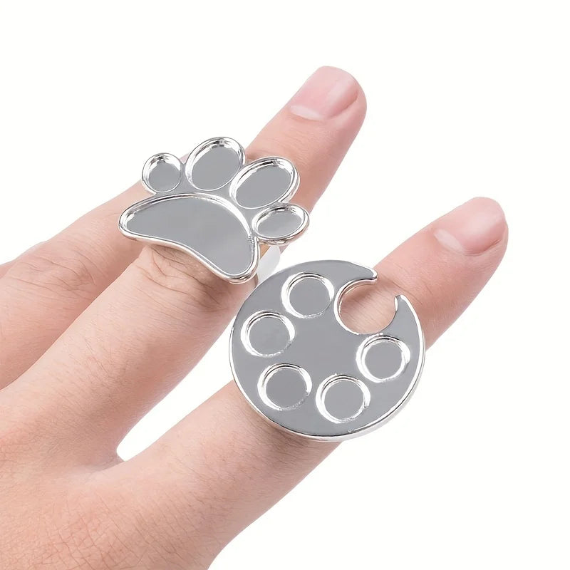 Mini Nail Art Palette Ring – UV Gel Color Mixing Tool