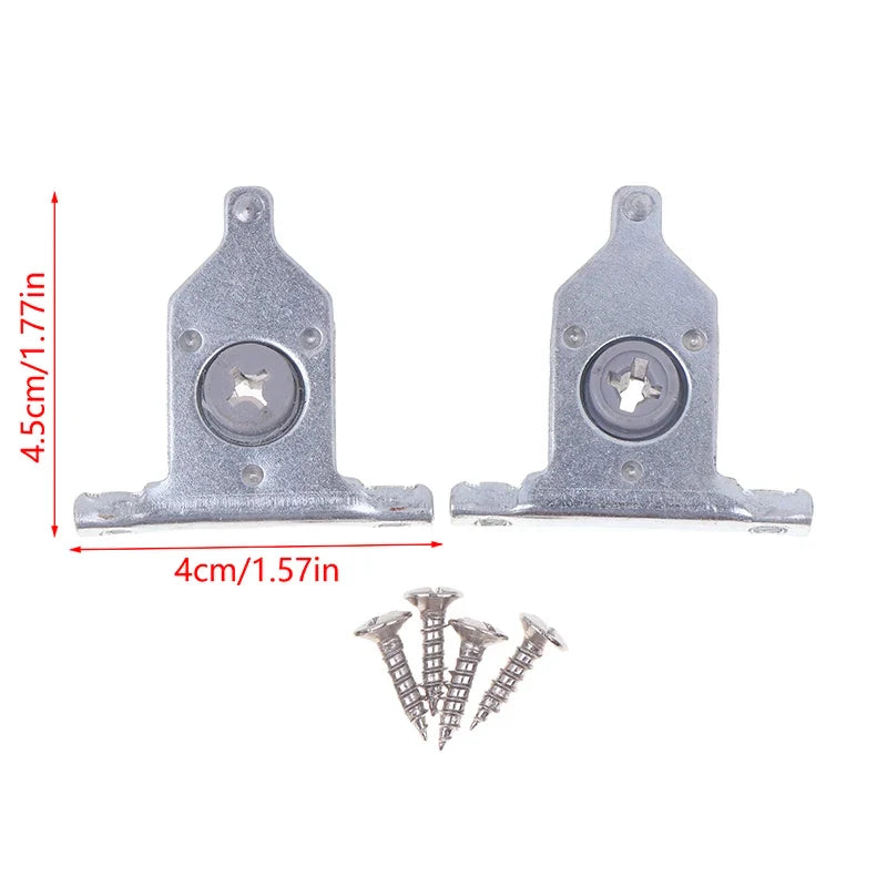 2Pcs Drawer Front Panel Fixing Bracket Clip Connector – Nylon/Metal