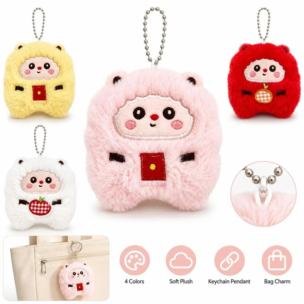 Squeaky Sheep Plush Keychain – Soft Lamb Pendant Ornament