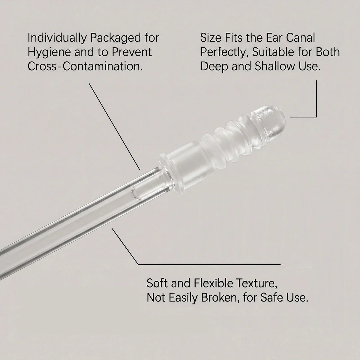 24-Pack Sticky Ear Swabs – Gentle Earwax Removal Tool