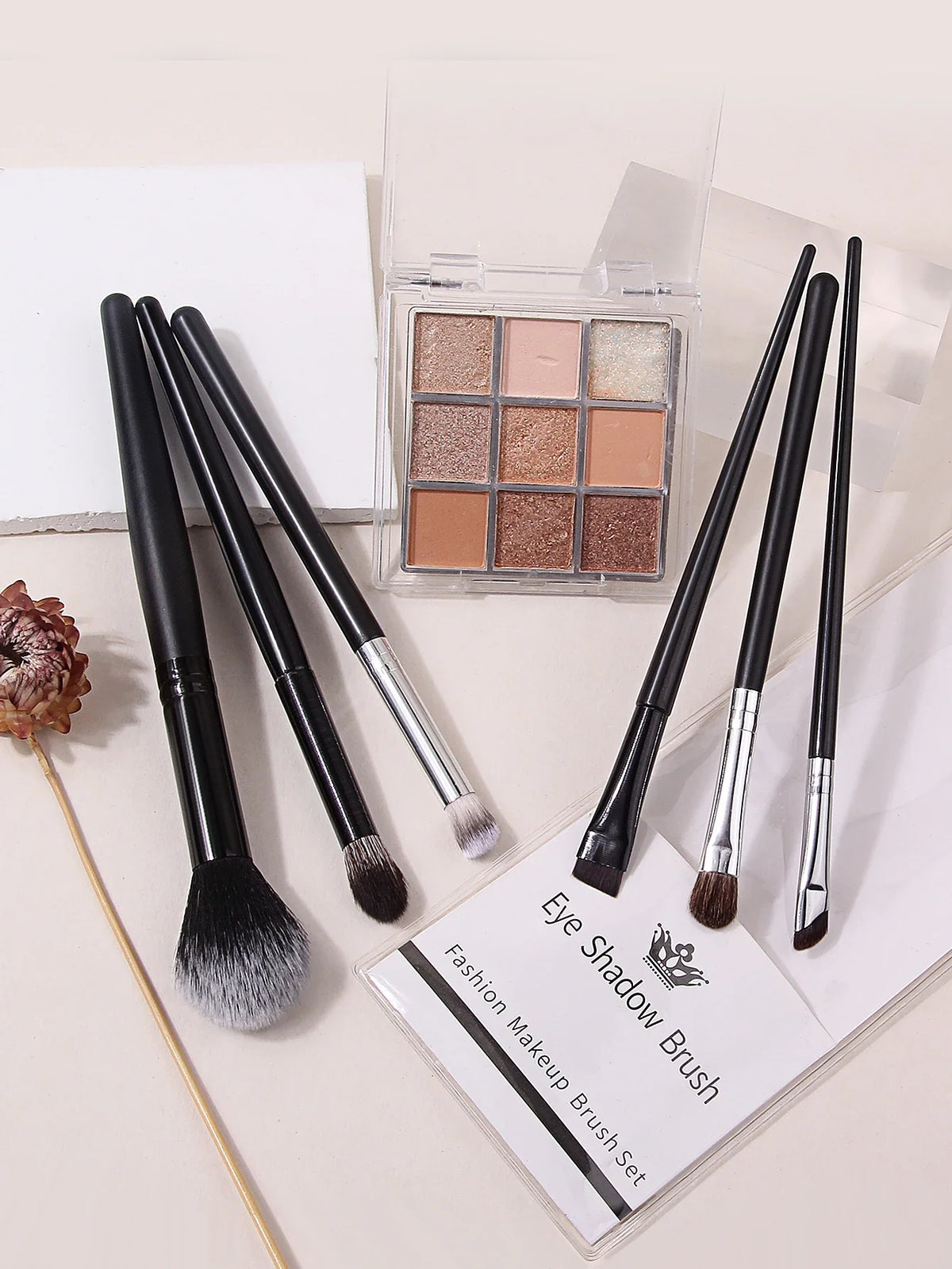 6-Piece Eye Makeup Brush Set – Blending, Brow & Liner Kit