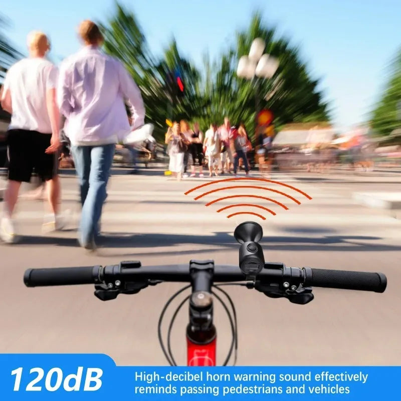 Electronic Bicycle Horn Bell – 120dB Loud Handlebar Alarm