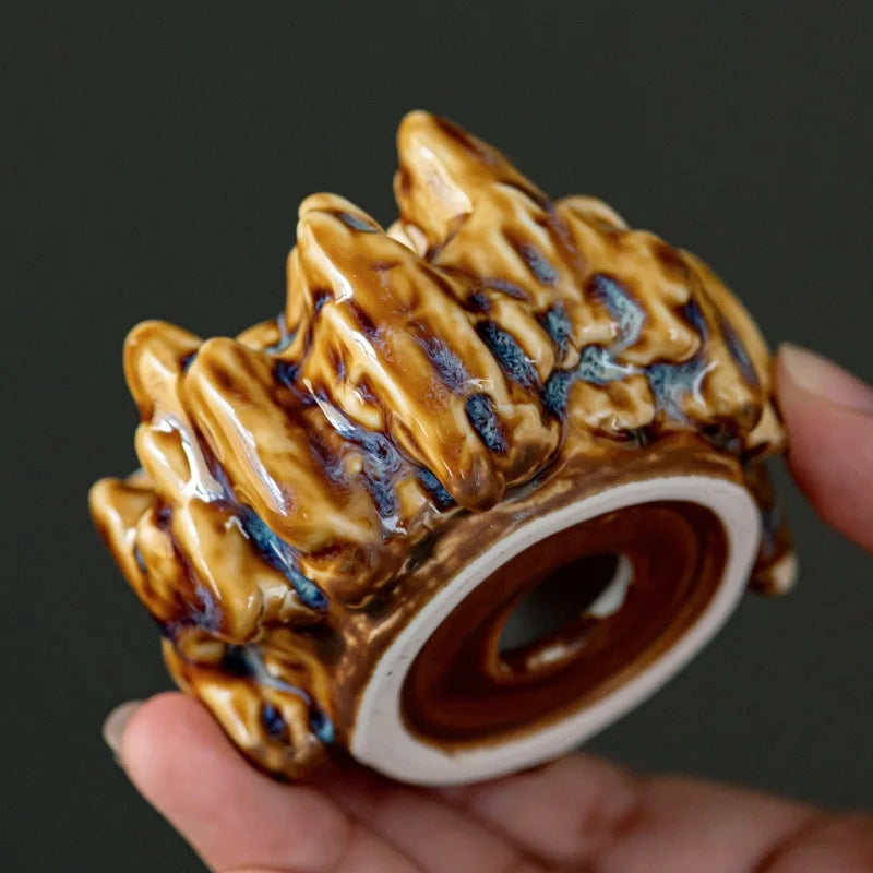 Kiln-Glazed Ceramic Espresso Cup & Saucer | 110ml Italian Style