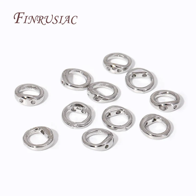 18K Gold Plated End Beads & Connecting Rings – DIY Jewelry