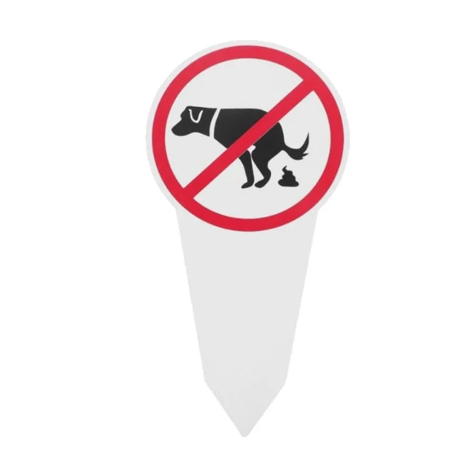 No Dog Poop Yard Sign – Waterproof Outdoor Garden Stake