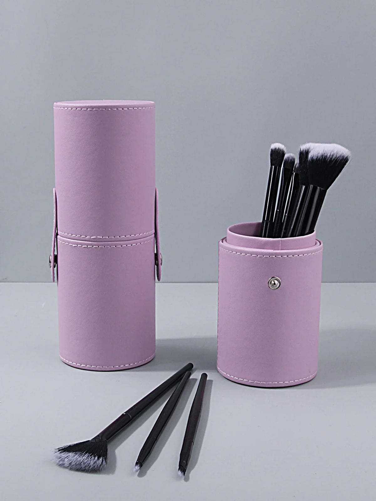 PU Leather Makeup Brush Holder – Large Capacity Organizer