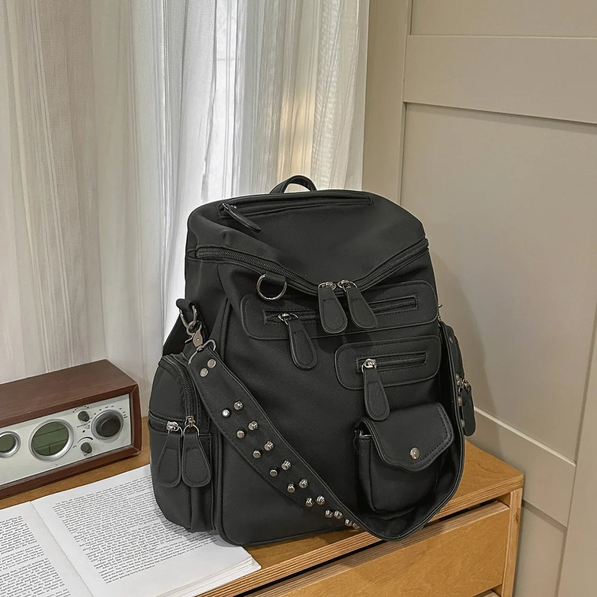Women's Soft Leather Large Backpack – Travel & Commuter Bag