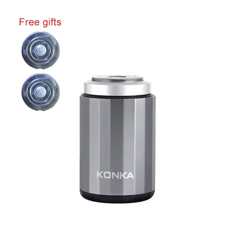 Portable Mini Rotary Electric Shaver – USB Rechargeable Wet Dry
