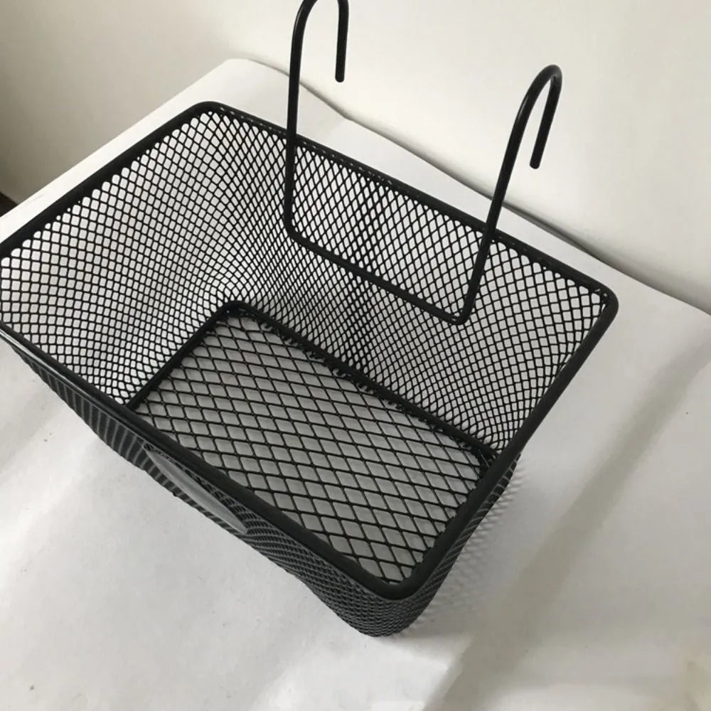 Metal Mesh Bike Front Handlebar Basket – Iron Storage Basket