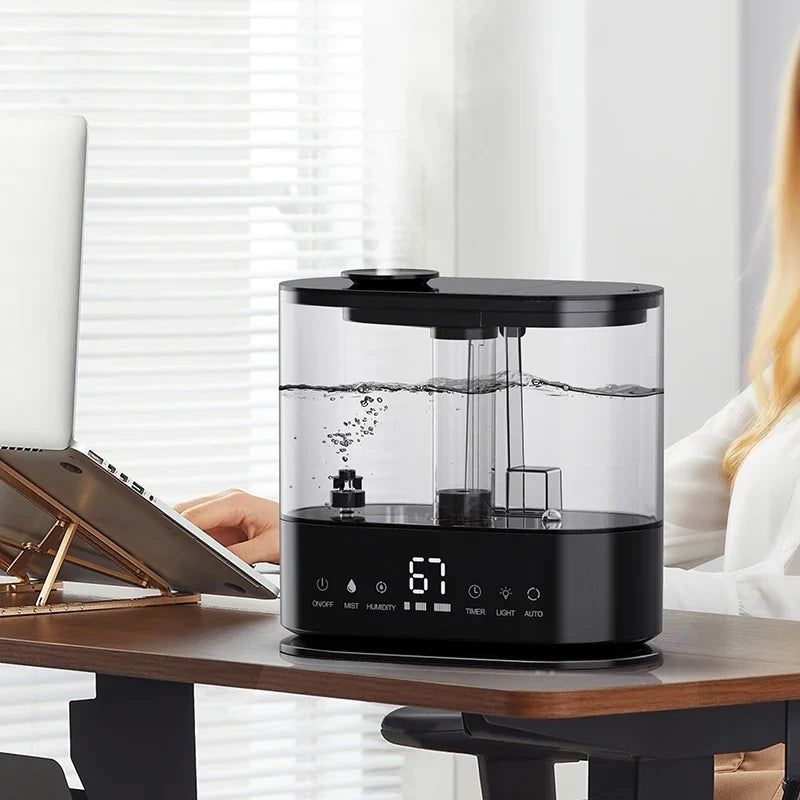 Ultrasonic Cool Mist Humidifier | LED Light & 12Hr Timer