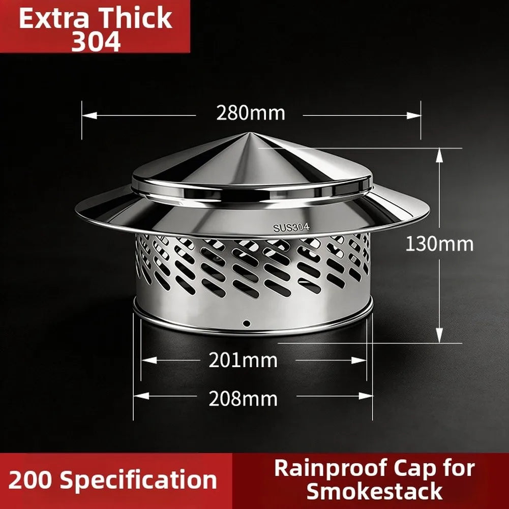 304 Stainless Steel Chimney Vent Hood – Bird & Rain Cap