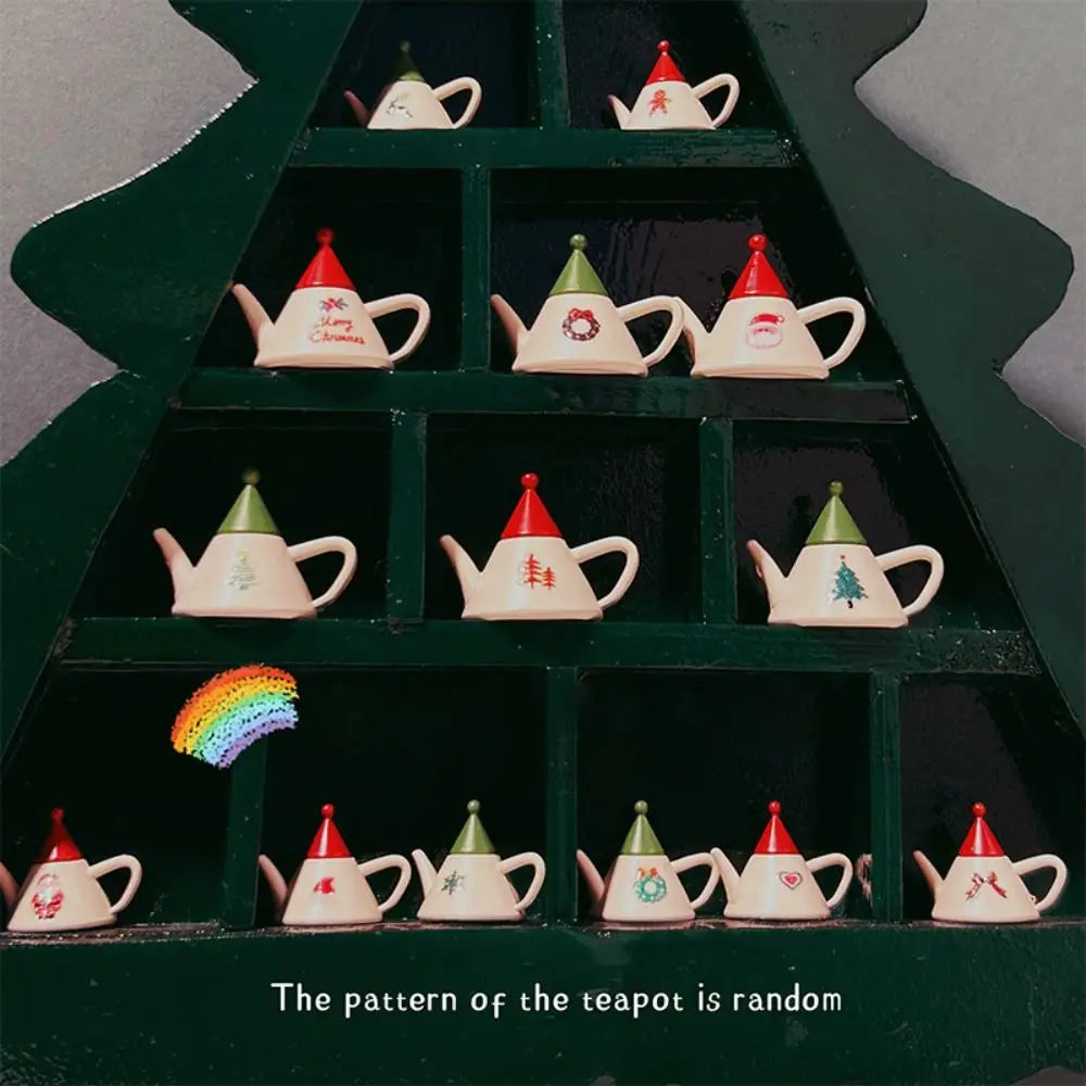Miniature Dollhouse Tea Set 1:12 & 1:6 Scale – Teapot & Cups