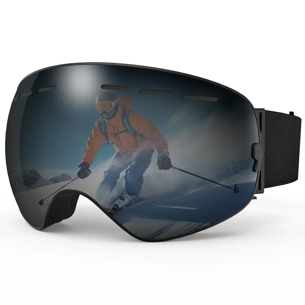 X-TIGER Magnetic Ski Goggles – Anti-Fog Snowboard Set