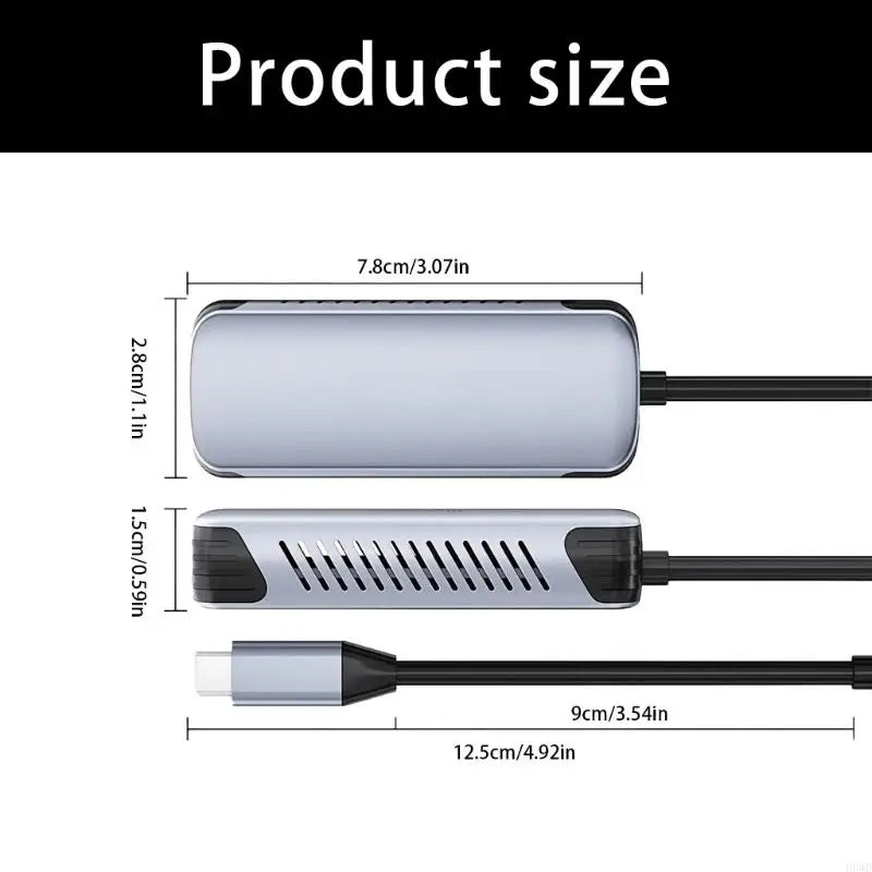 USB-C to RJ45 Ethernet Adapter 5Gbps Aluminum | Plug & Play