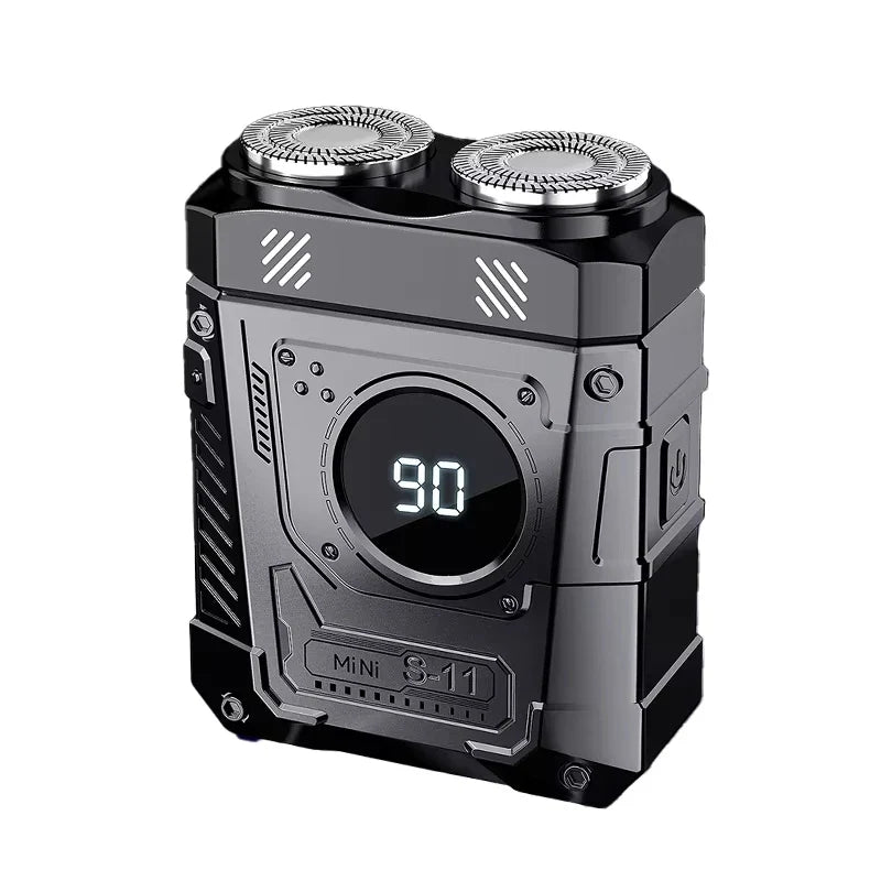 S11 Mini Electric Shaver for Men – IPX7, Dual Blades, Type-C
