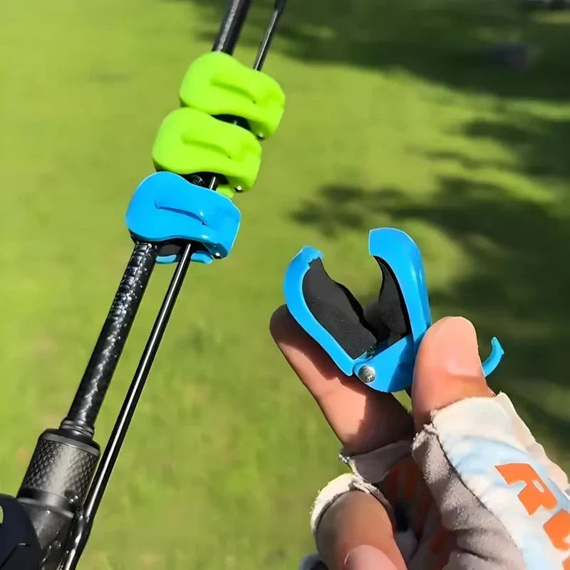 2-Pack Quick-Attach Fishing Rod Clip Holder & Organizer