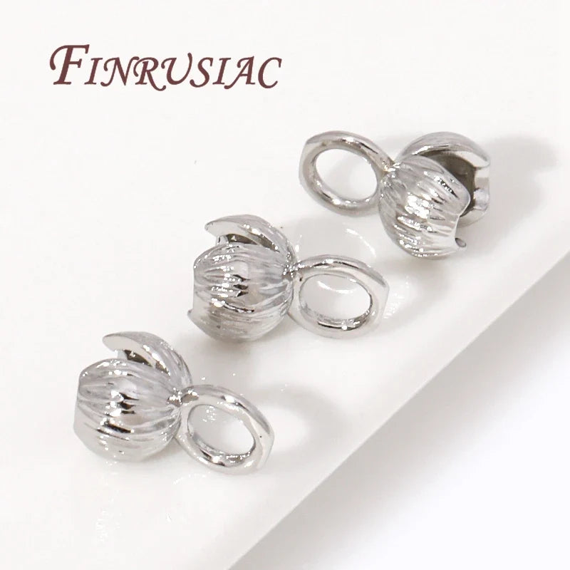 18K Gold Plated Clam Shell Bead Tip Cord Ends – DIY Jewelry