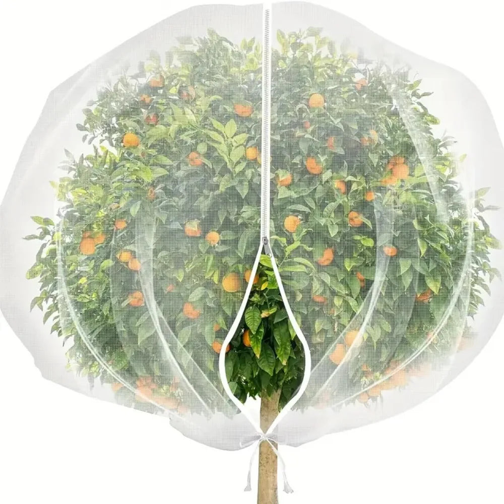 Zip Drawstring Plant Insect Screen Net Cover – Garden Protection