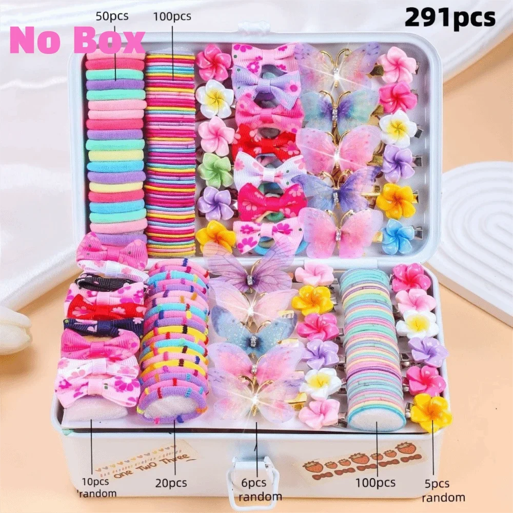 Girls Bow Hair Accessories Set – Colorful Princess Gift