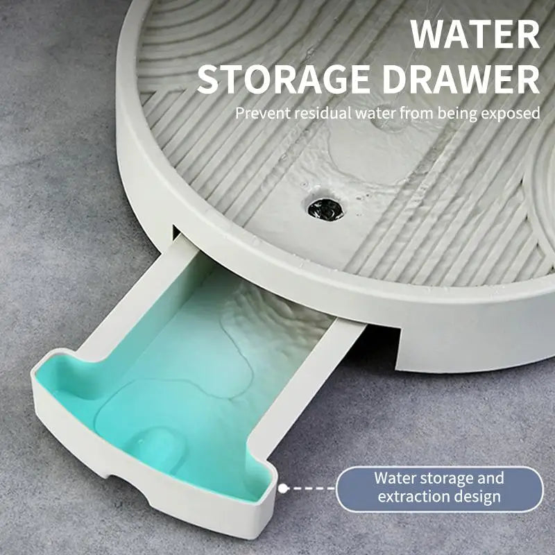Round Caster Flower Pot Tray with Drainage – 3 Sizes