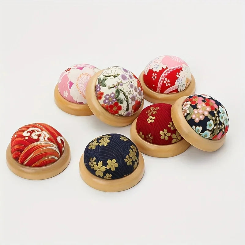 Wooden Base Pincushion – DIY Sewing Needle Storage Holder