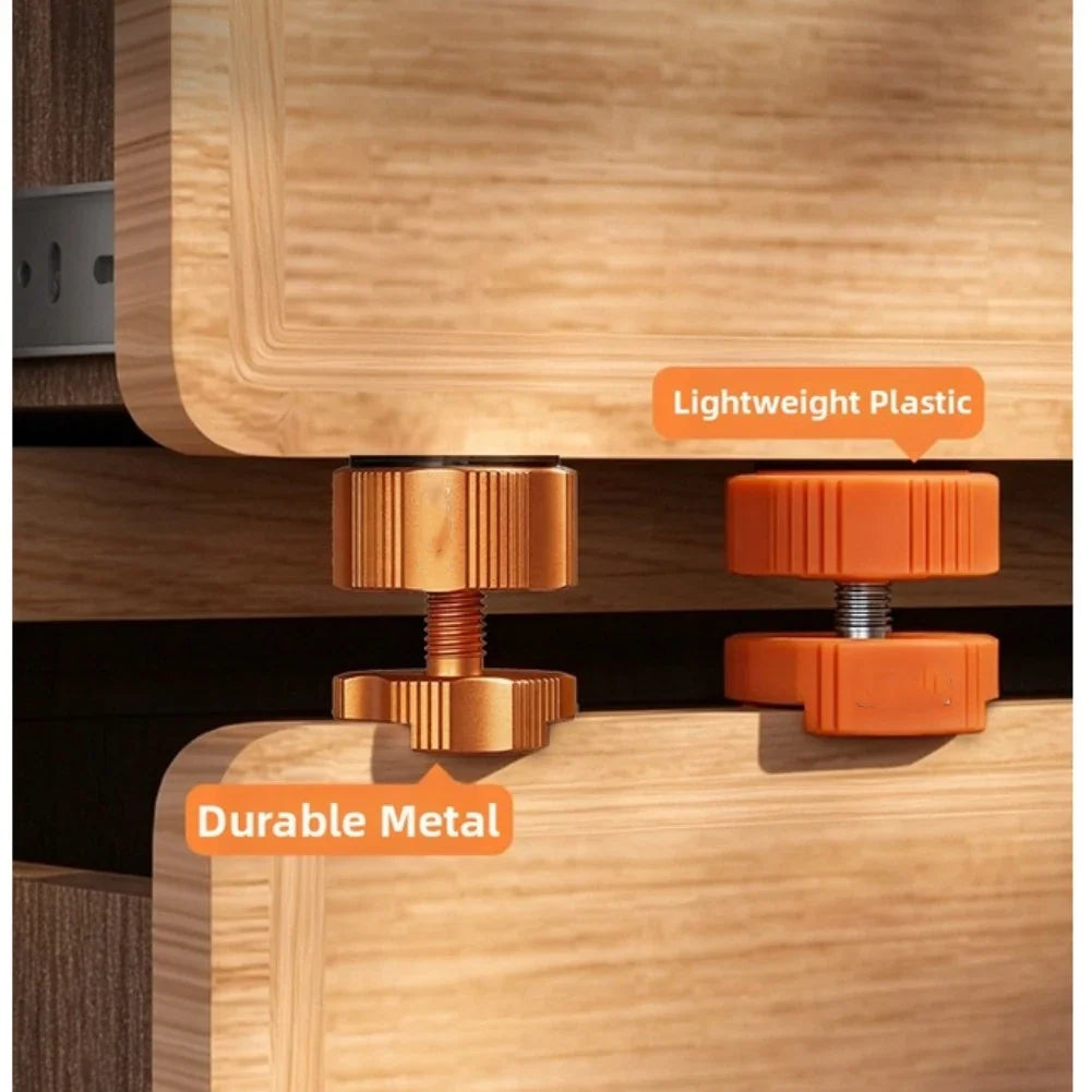 Height-Adjustable Drawer Panel Adjuster Support | Aluminum Alloy