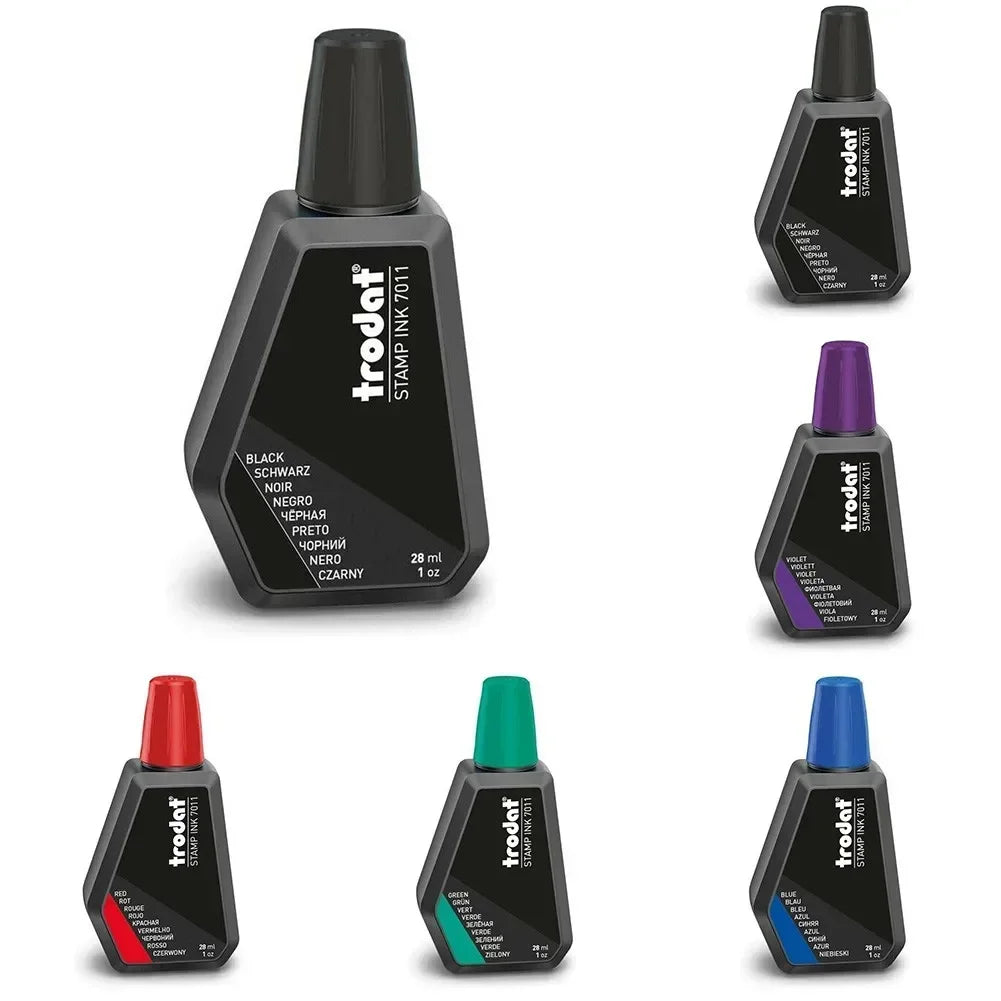Trodat 7011 Stamp Pad Refill Ink 28ml – 5 Colours