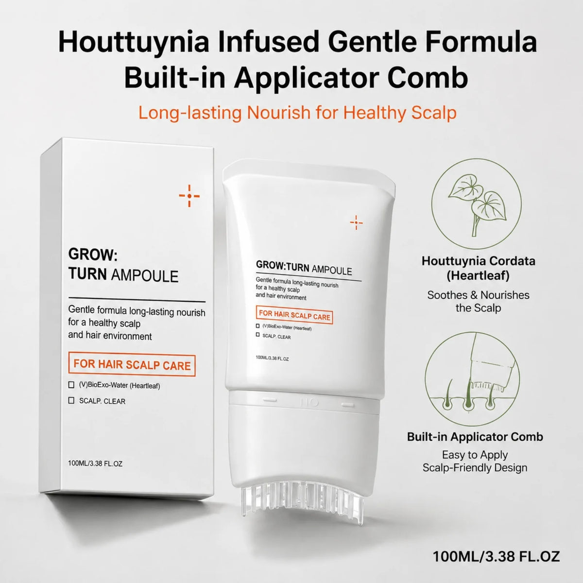 GROW:TURN Ampoule Scalp Serum – Nourishing Hair Root Treatment