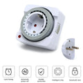 Mechanical 24-Hour Timer Switch EU Plug Indoor Outlet