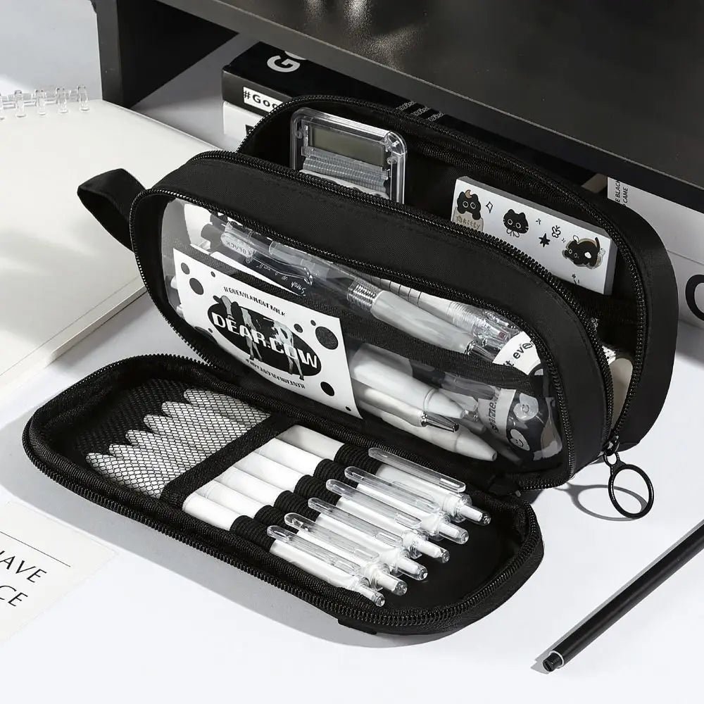 Minimalist Large Capacity Pencil Case Multi-Layer Pouch