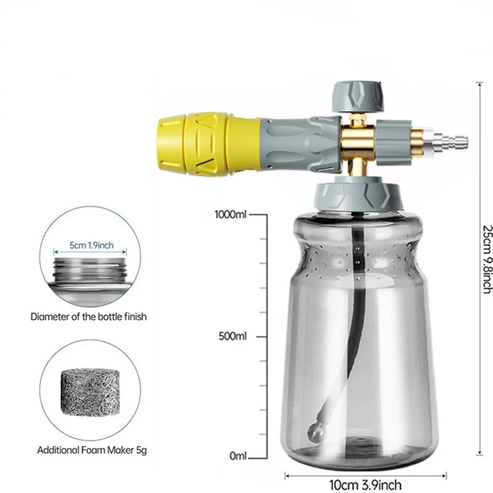 Snow Foam Lance Foam Cannon | Adjustable Pressure Washer Gun