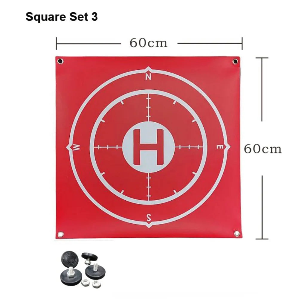 Foldable Drone Landing Pad 60cm – Waterproof with Ground Nails