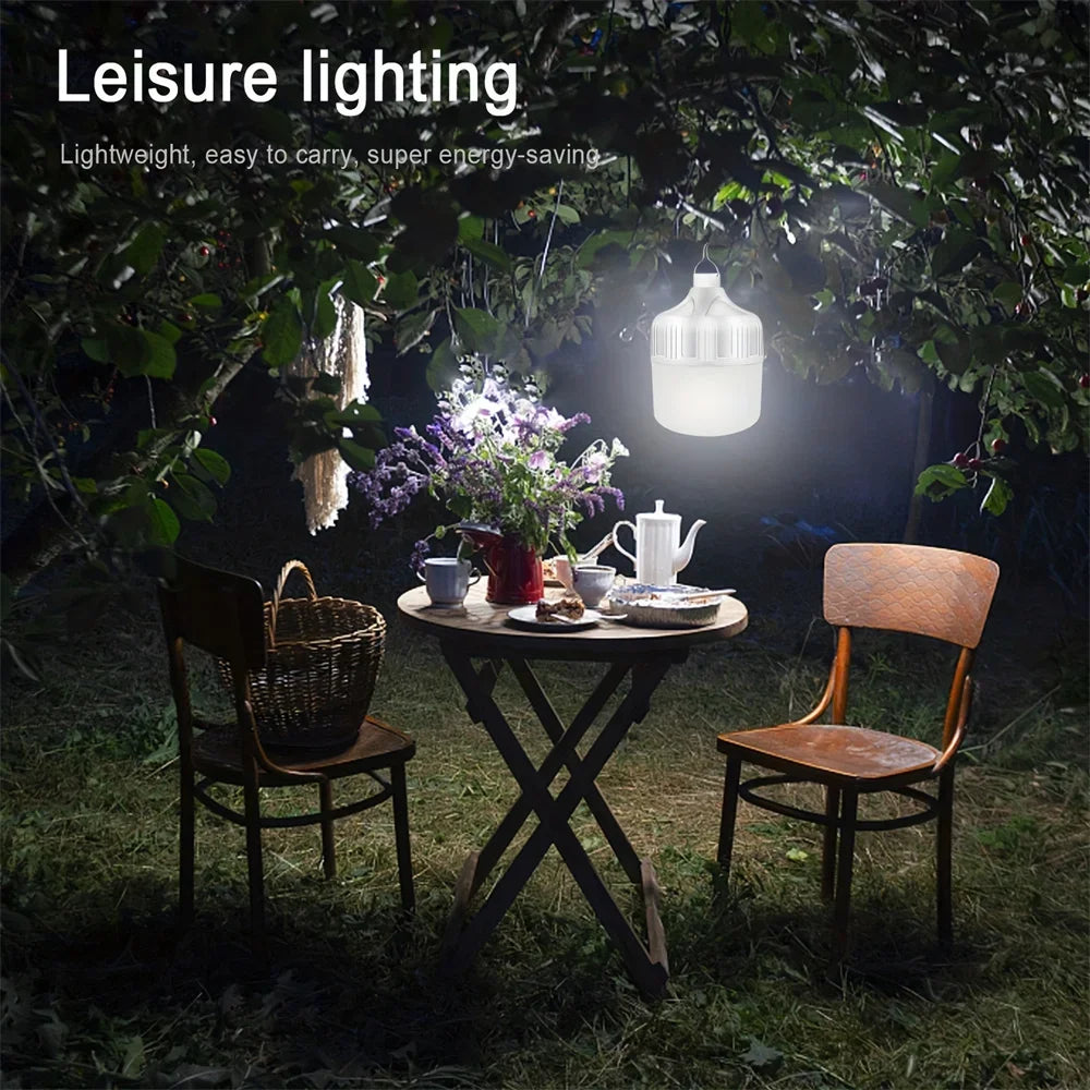 USB Rechargeable LED Camping Bulb | Portable Hanging Tent Light