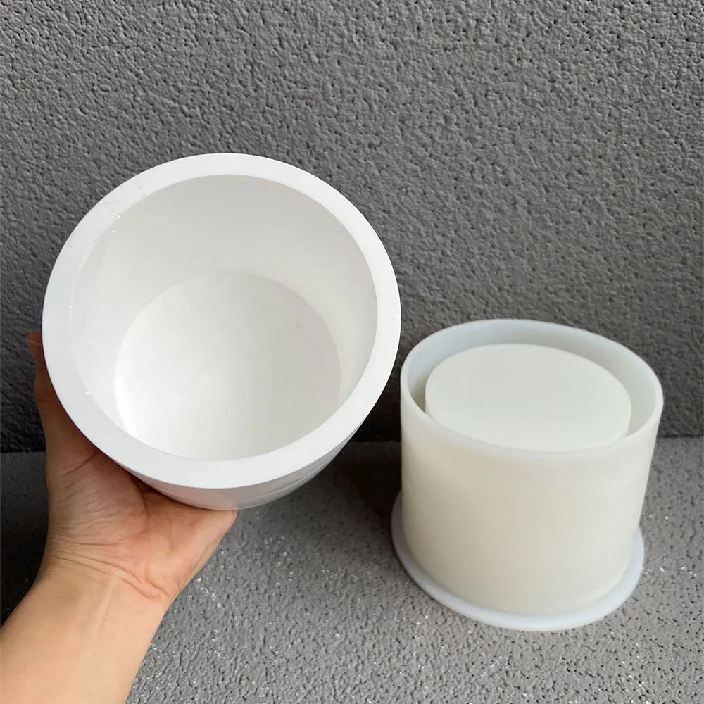 Spherical Silicone Mold for Concrete Pot, Resin & Candle DIY