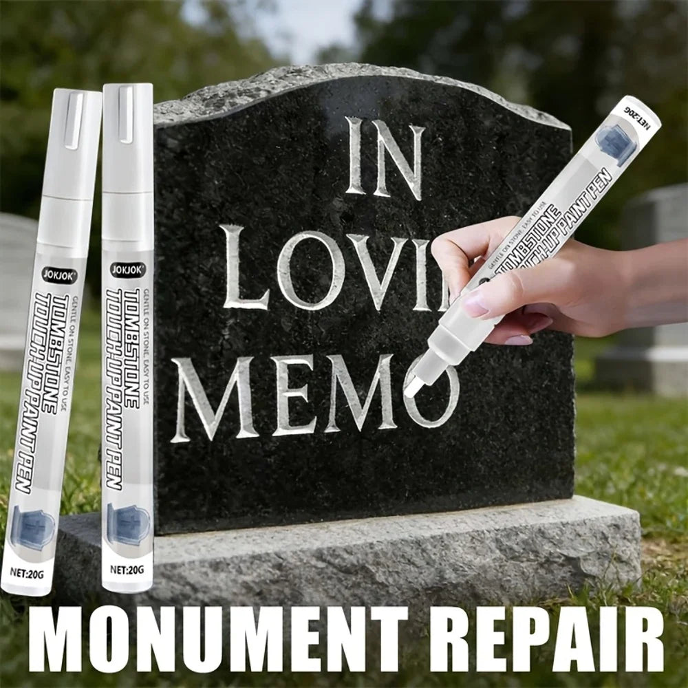 JOKJOK White Tombstone Marker Pen – Oil-Based Fine Tip