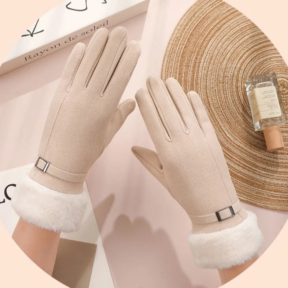 Women's Windproof Touchscreen Winter Gloves – Full Finger Warm