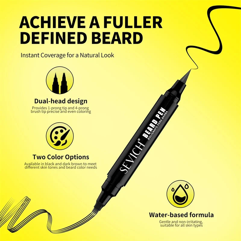 Sevich Waterproof Double-Ended Beard Filling Pen | 5ml