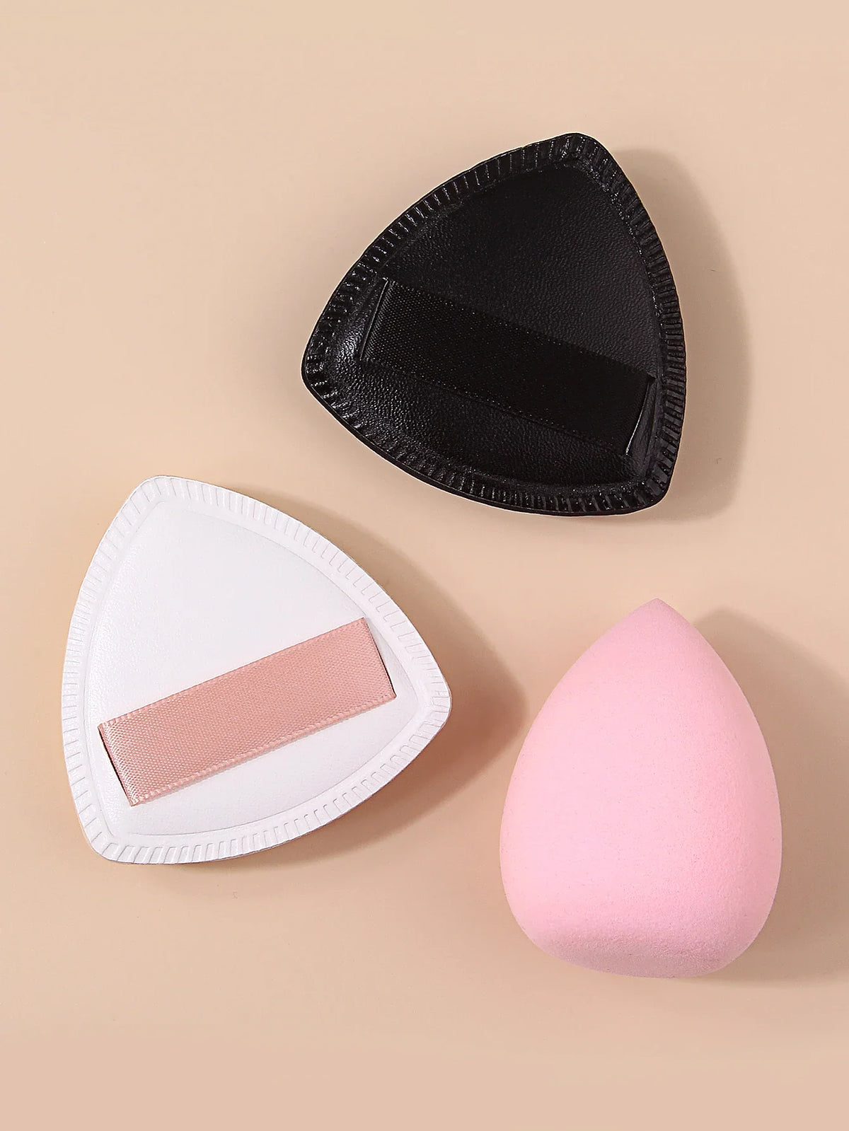 3PCS Triangle Makeup Sponge Puff Set for Foundation & Powder