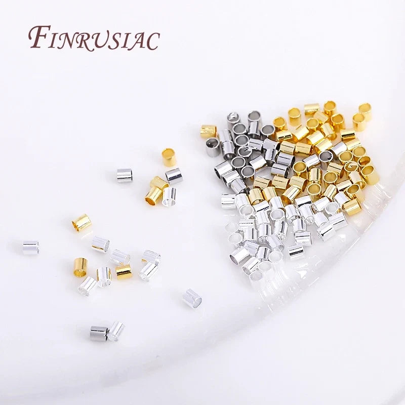 14K/18K Gold Plated 2mm Tube Crimp Beads | Jewelry Making