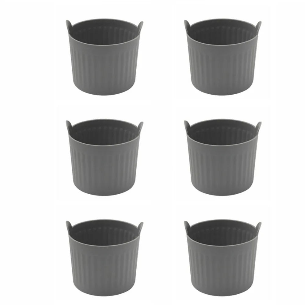6-Piece Nonstick Silicone Cake Molds – Food Grade Baking Cup Set