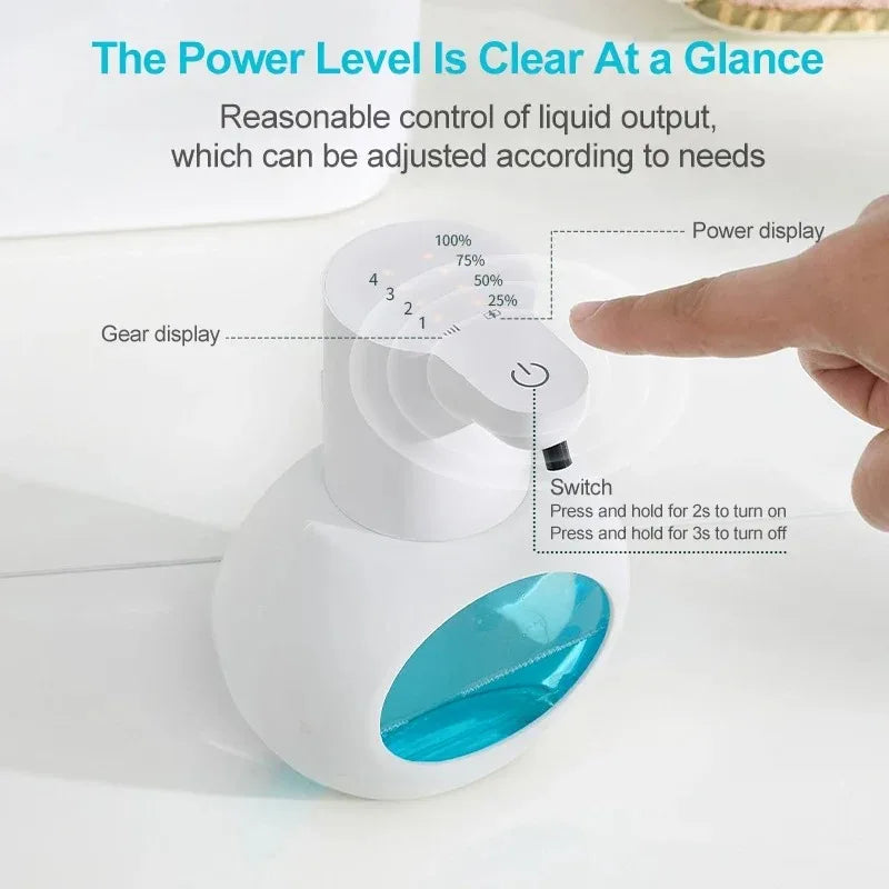Touchless Foam Soap Dispenser USB Rechargeable Wall Mount 400ml