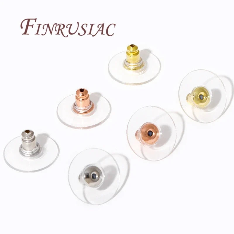 50Pcs 14K Gold Plated Earring Backs for Studs – DIY Jewelry