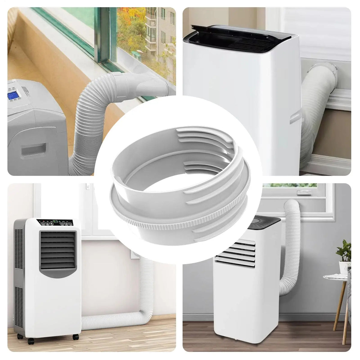 Portable AC Hose Adapter – Universal Exhaust Coupler Connector