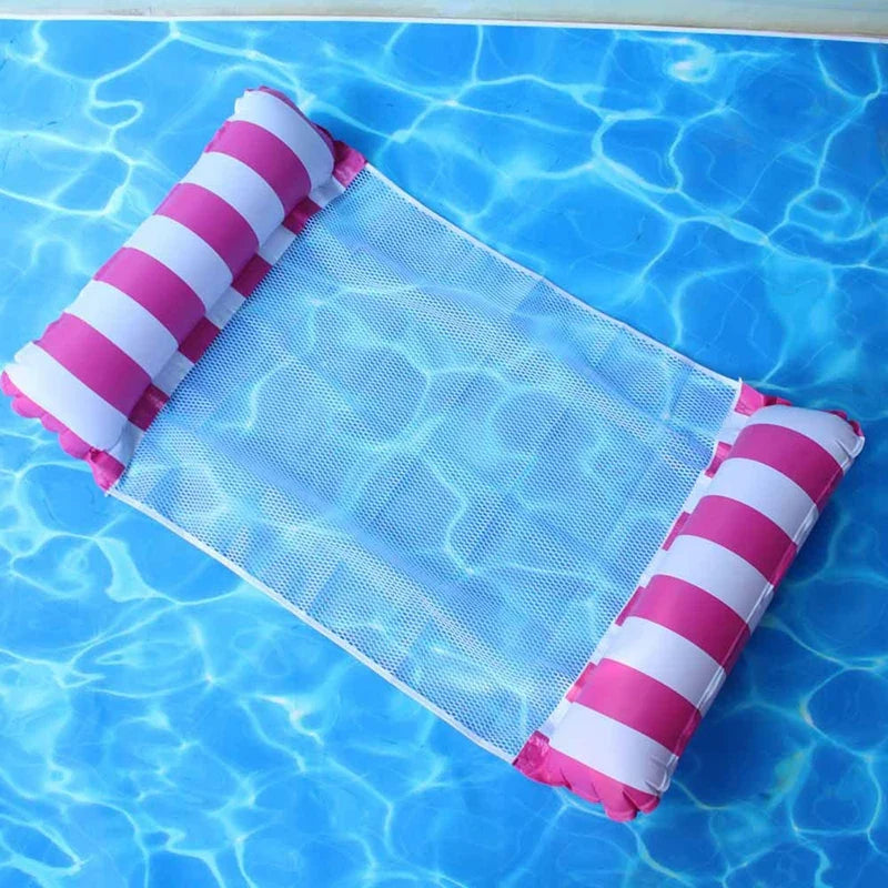 Inflatable Floating Water Hammock Pool Mat – PVC Air Mattress