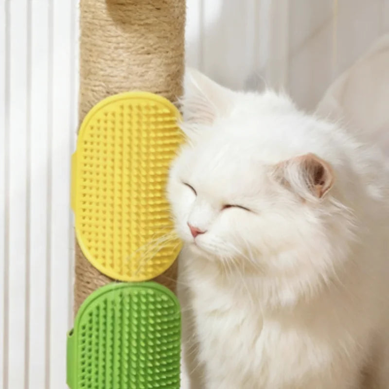 Silicone Pet Bath Brush – Dog & Cat Grooming Massage Comb
