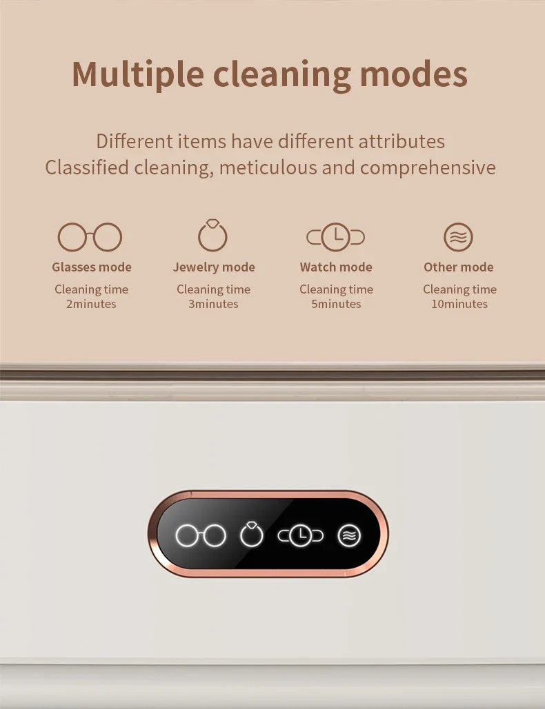 Portable 300ml Ultrasonic Cleaner – Jewelry & Glasses