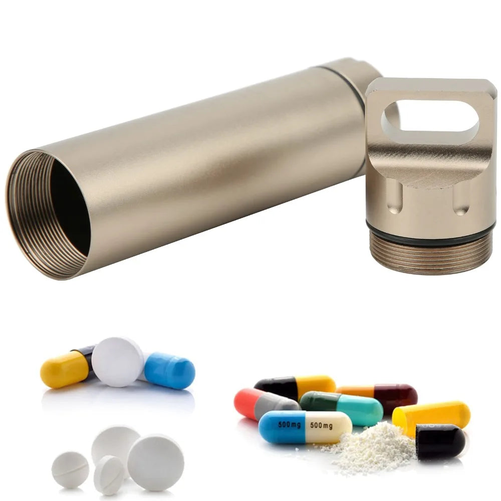 Aluminum Alloy Waterproof Pill Case – CNC Machined Portable