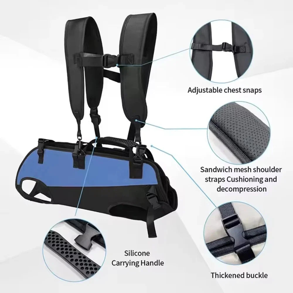 Pet Cat & Dog Double Shoulder Breathable Outdoor Backpack Carrier