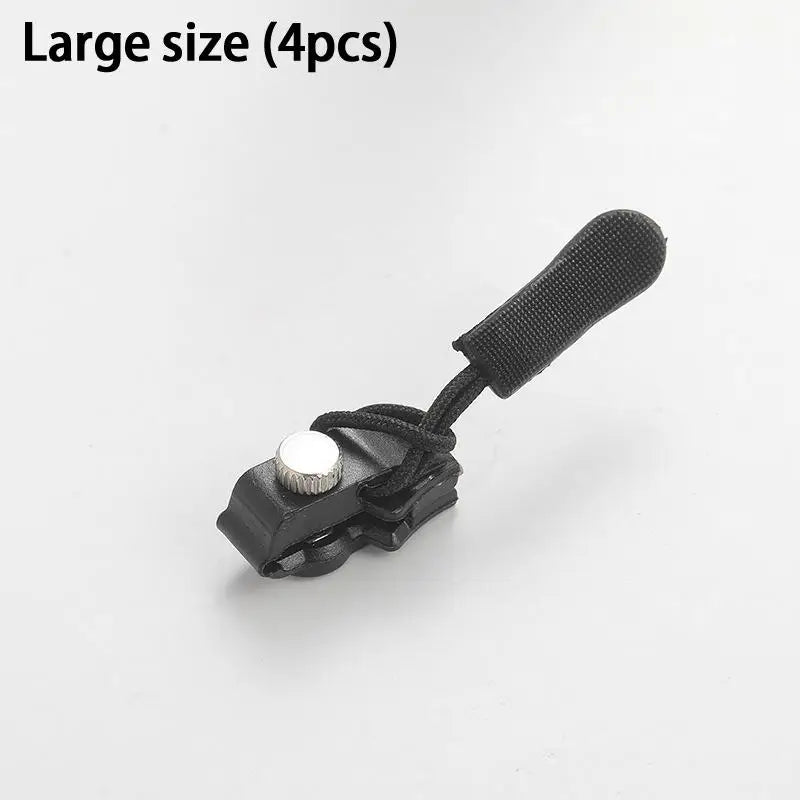 3-Size Universal No-Sew Zipper Repair Kit – S, M & L Heads