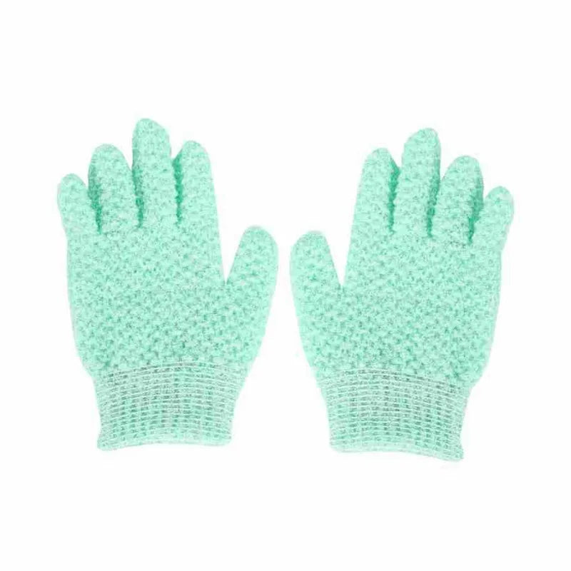 Nixie Double-Sided Nylon Exfoliating Bath Gloves – All Skin Types